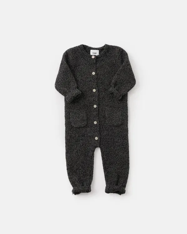 7AM - Long Sleeve Romper Fuzzy