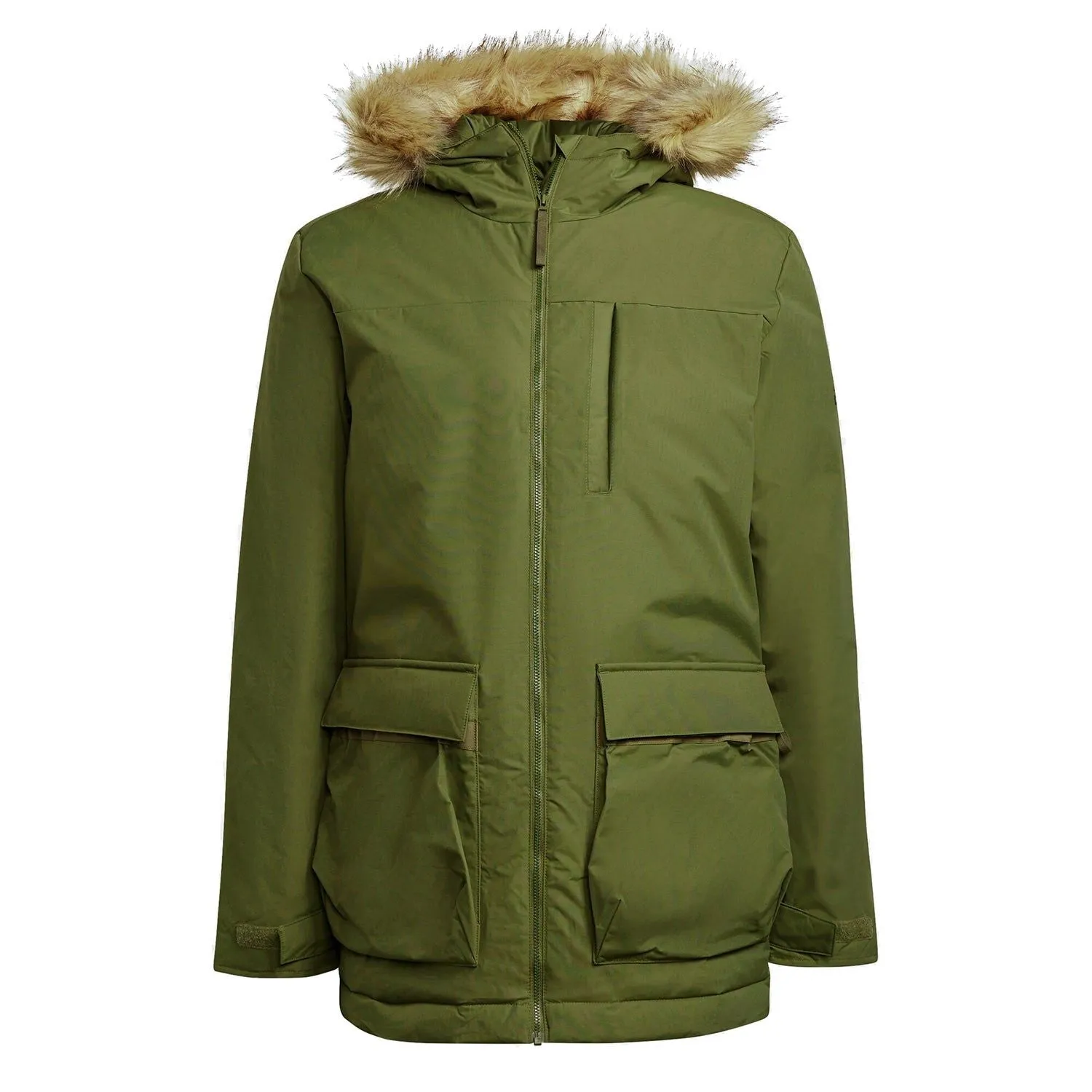 adidas Utilitas Hooded Parka Coat - Focus Olive Green