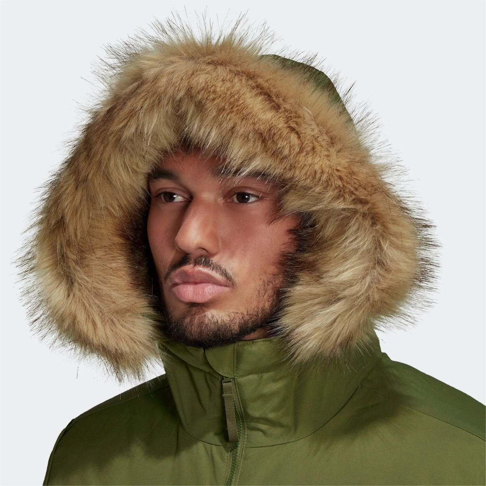 adidas Utilitas Hooded Parka Coat - Focus Olive Green