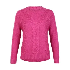 Amara Reya Bitter Sweet cable knit jumper in purple