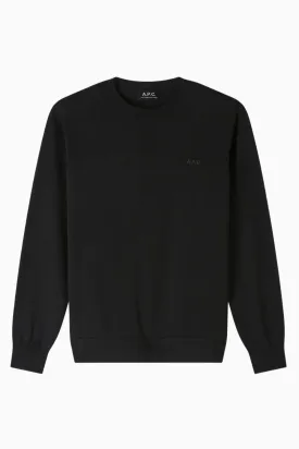 A.P.C. Philo Logo Knit Jumper - Black