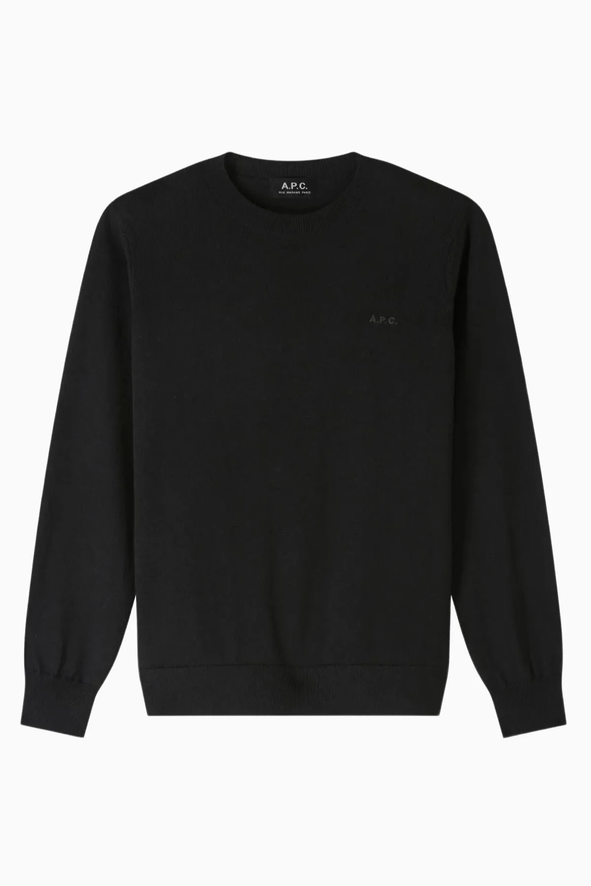 A.P.C. Philo Logo Knit Jumper - Black