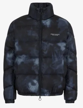 ARMANI EXCHANGE DOUBLE FACED PUFFER JACKET (NAVY/BLUE)