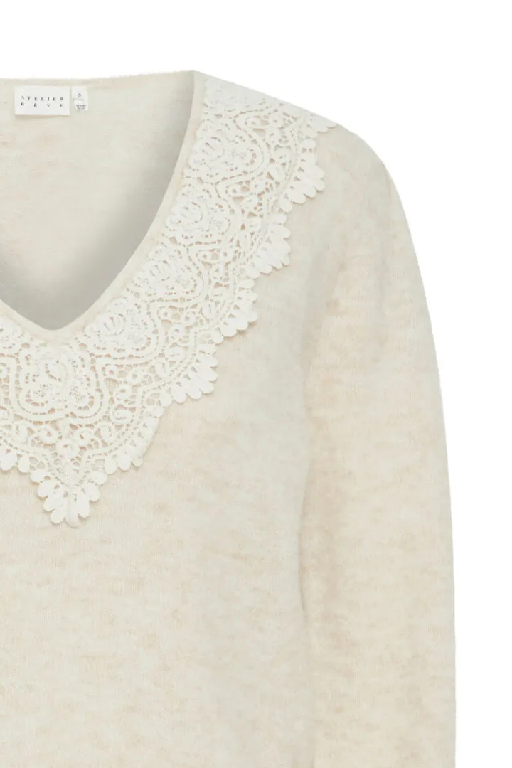 Atelier Reve Darel Jumper-Oatmeal Melange-20121672