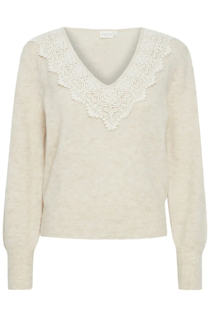 Atelier Reve Darel Jumper-Oatmeal Melange-20121672