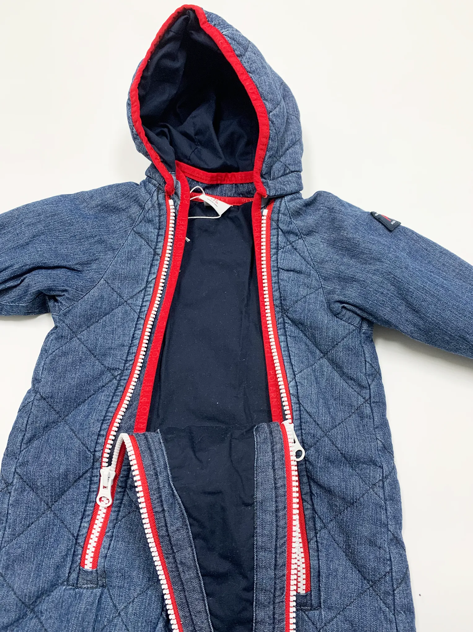 Baby Quilted Denim Overall