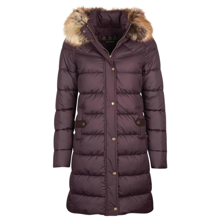 Barbour Ladies Rustington Quilted Jacket - Elderberry-Classic