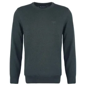 Barbour Pima Cotton Mens Crew Neck Jumper - Green Gables