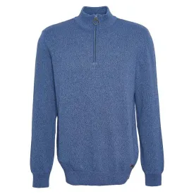 Barbour Whitfield Half Zip Mens Jumper - Navy