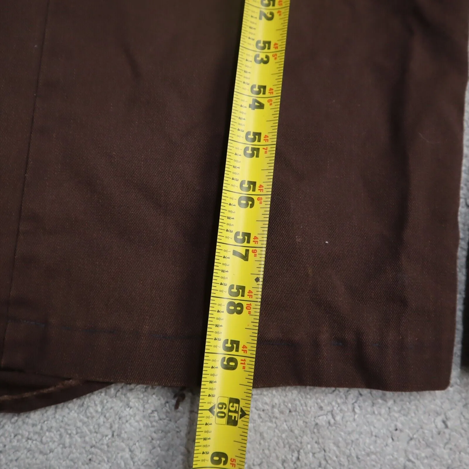 Big Ben Mens Insulated Coverall Jumpsuit Long Sleeve Logo Brown Size 48