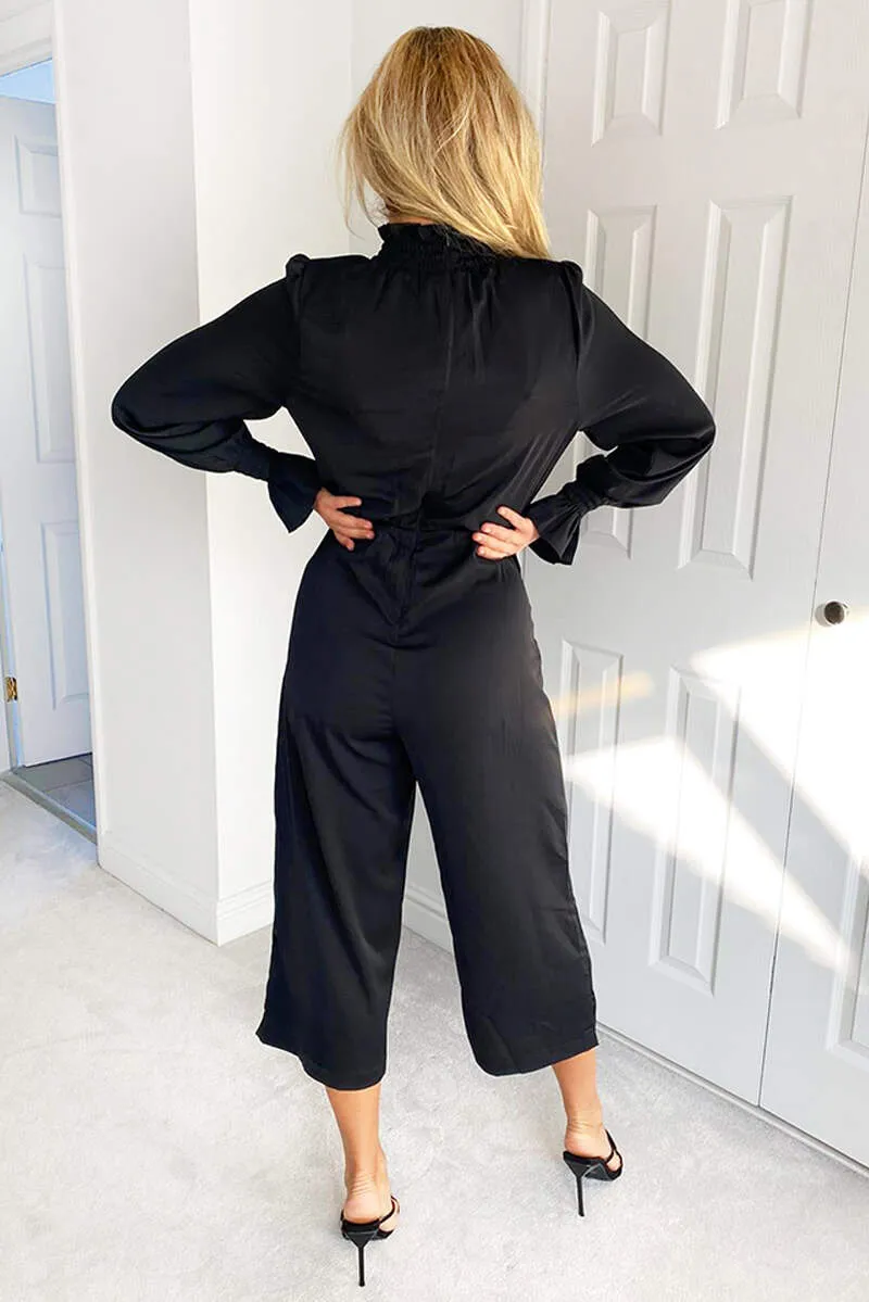 Black High Neck Jumpsuit