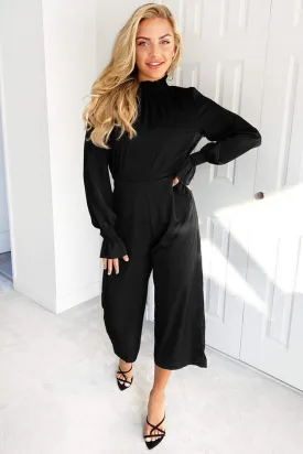 Black High Neck Jumpsuit