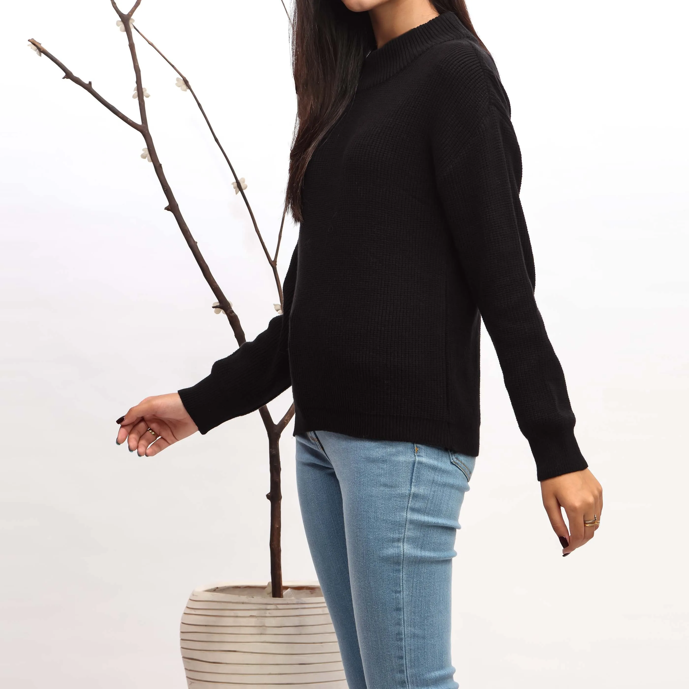 Black Thread Sweater  PN4605