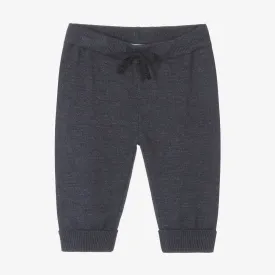 Boys Blue Knit Joggers