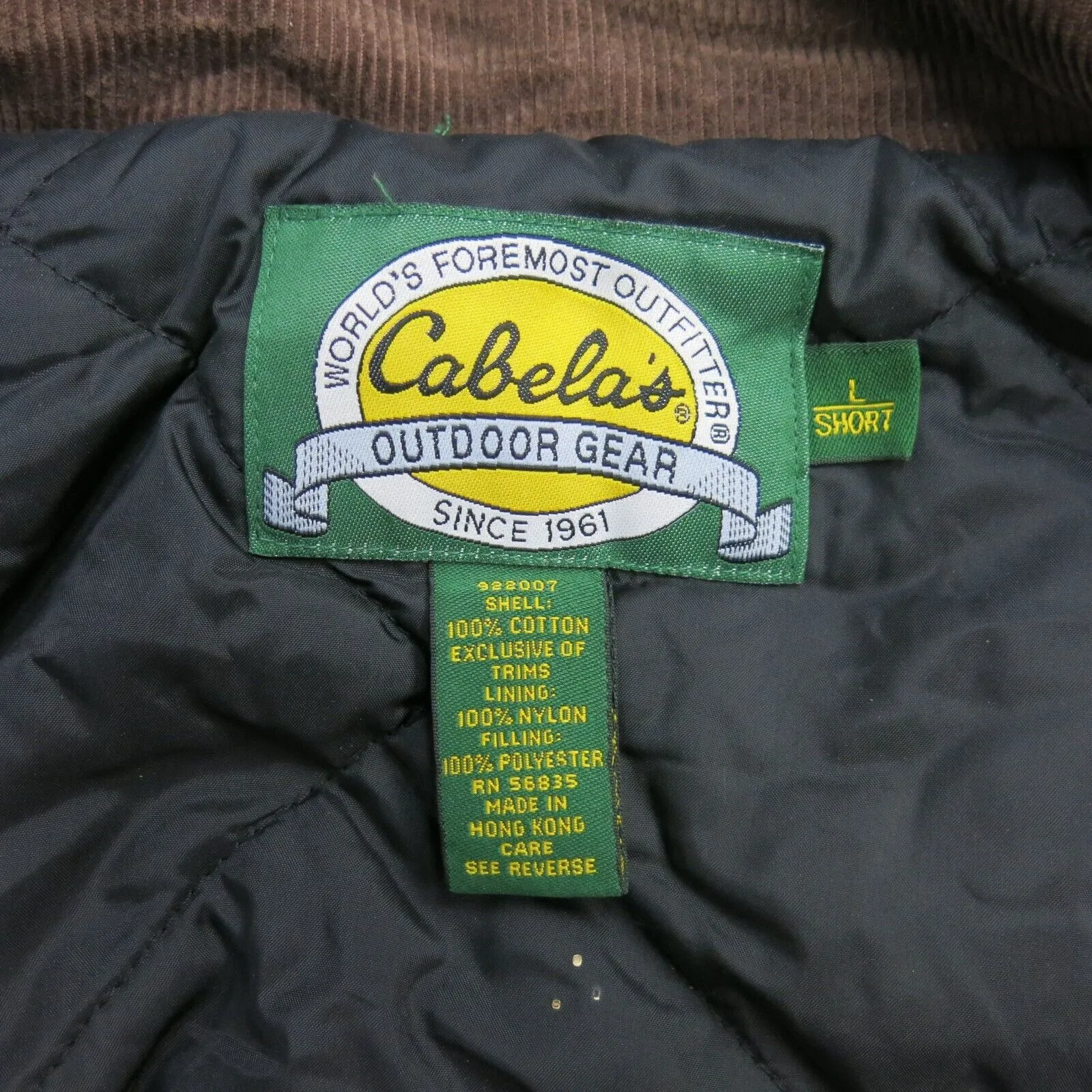 Cabelas Coverall Mens Large Khaki Insulated Work Wear Jumpsuits Casual Outdoor