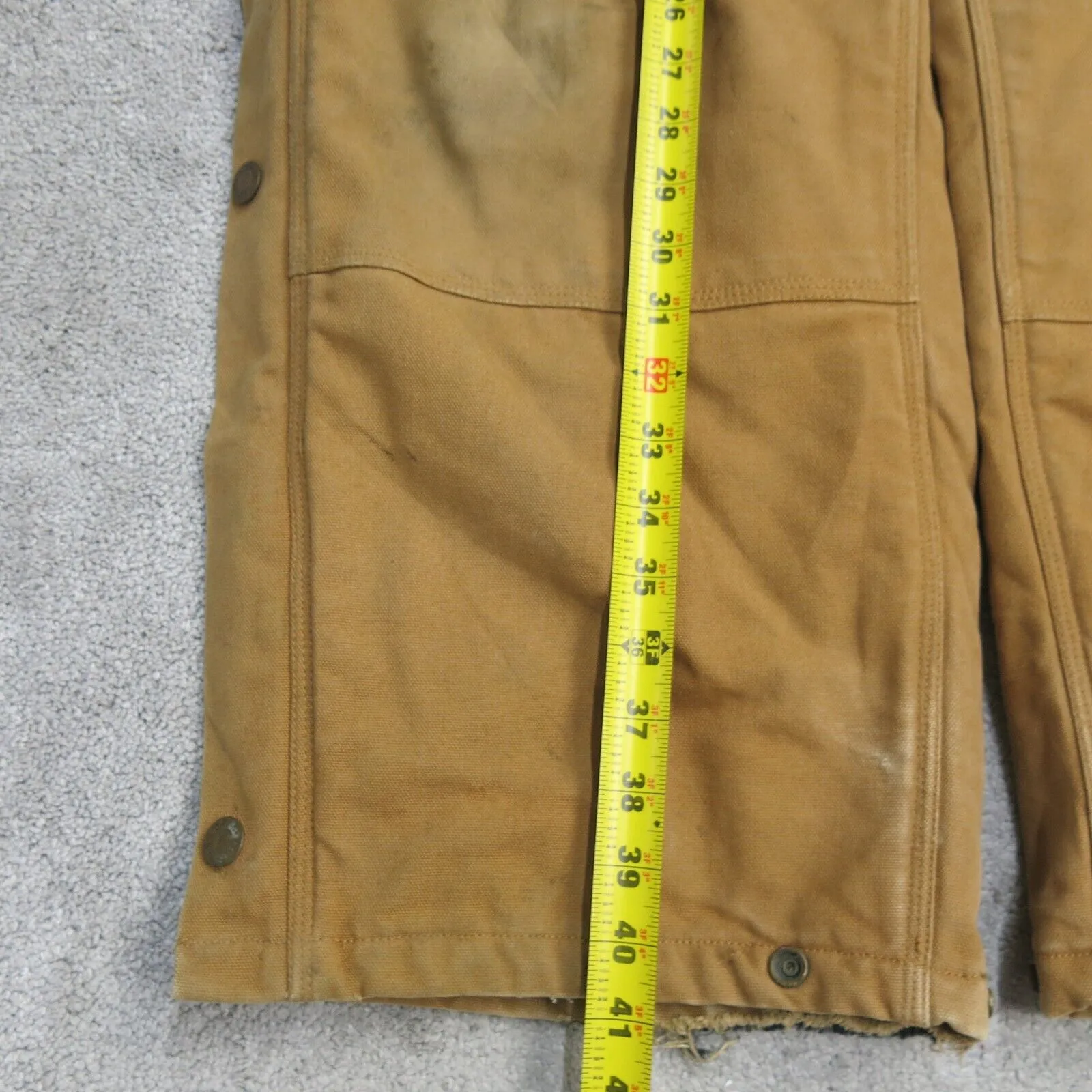 Cabelas Coverall Mens Large Khaki Insulated Work Wear Jumpsuits Casual Outdoor