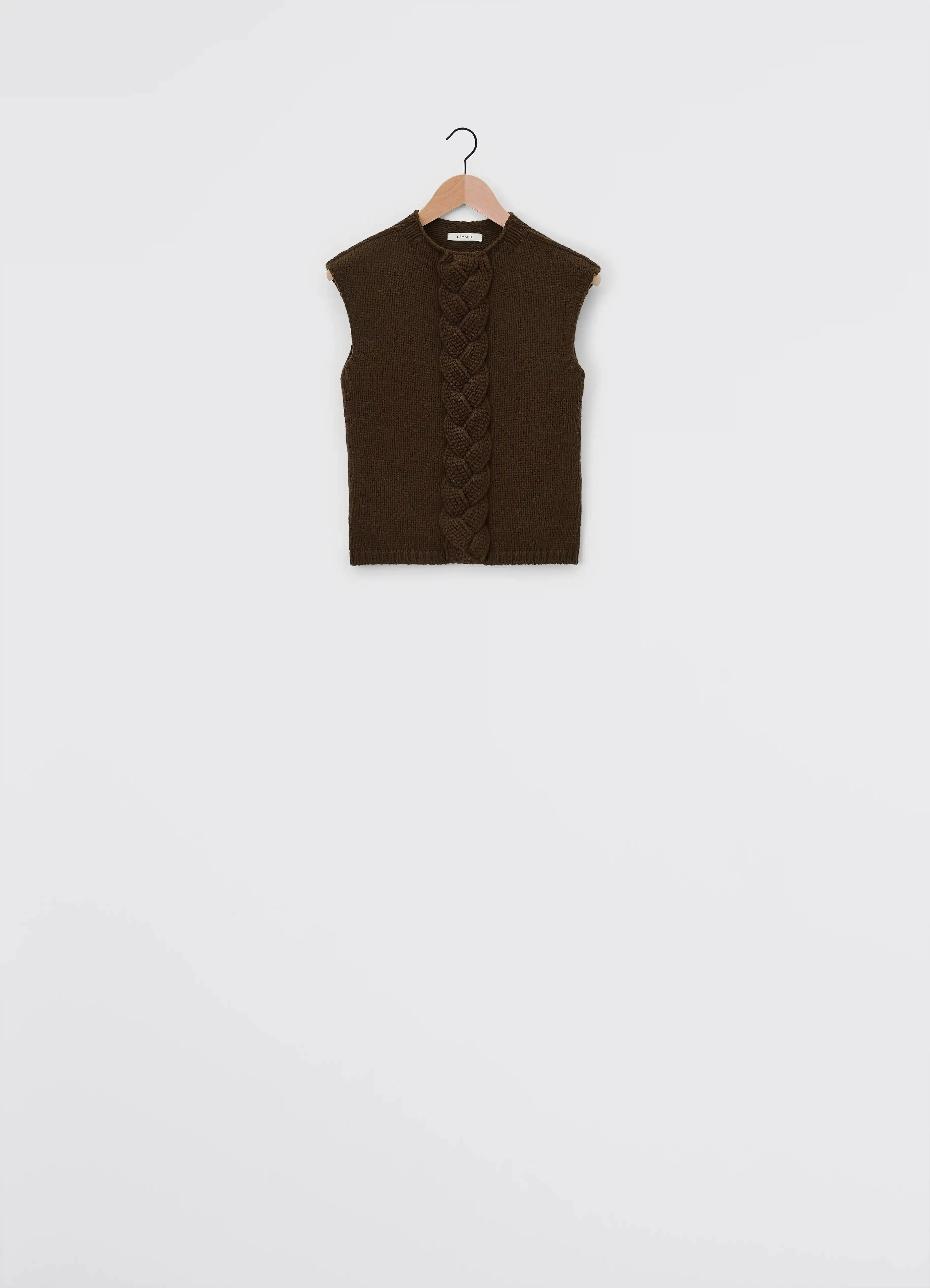 CABLE SLEEVELESS JUMPER