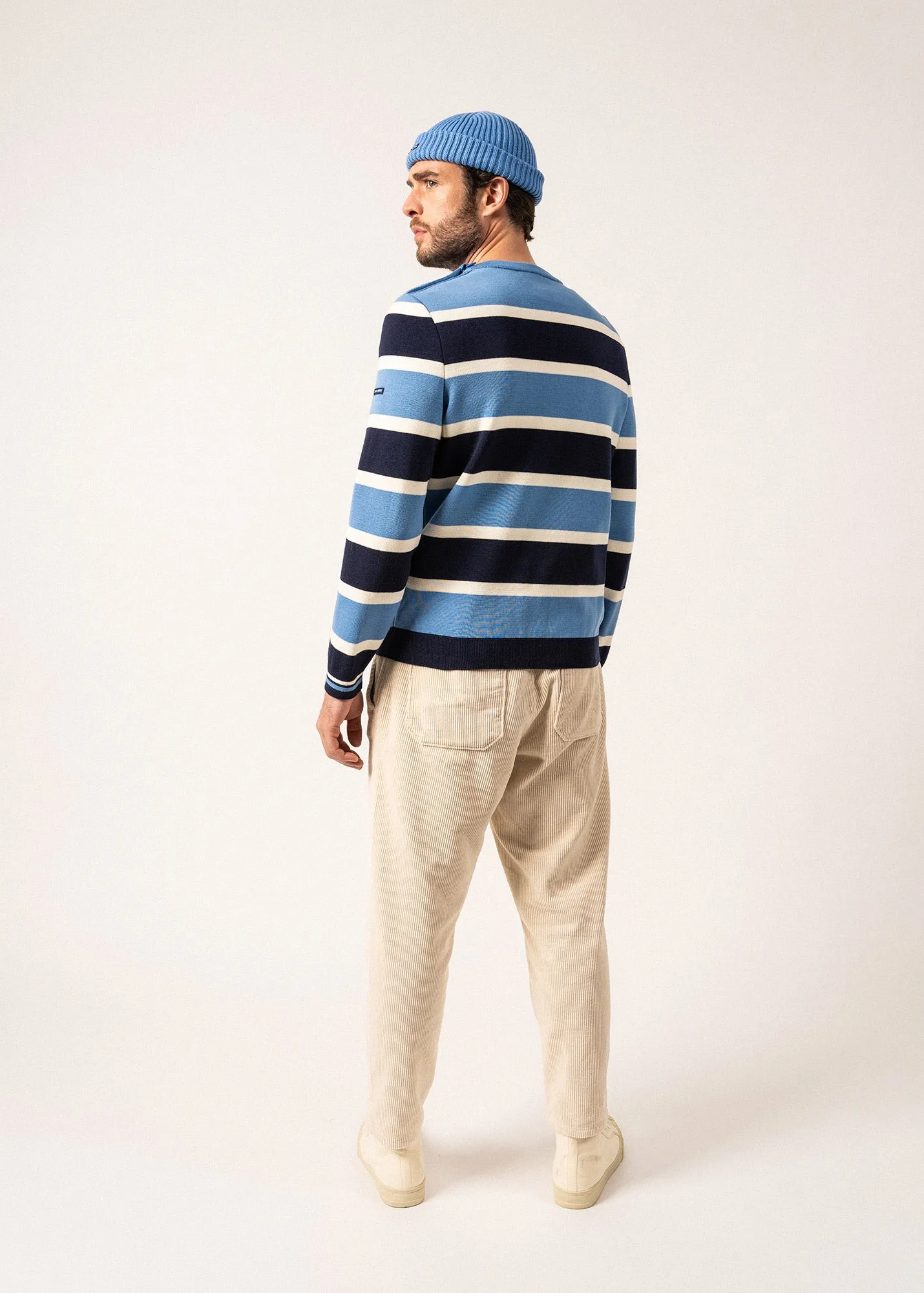 Cancale Campus Sailor Jumper - rugby-inspired stripe (OXYGENE/INSIGNE/ECUME)