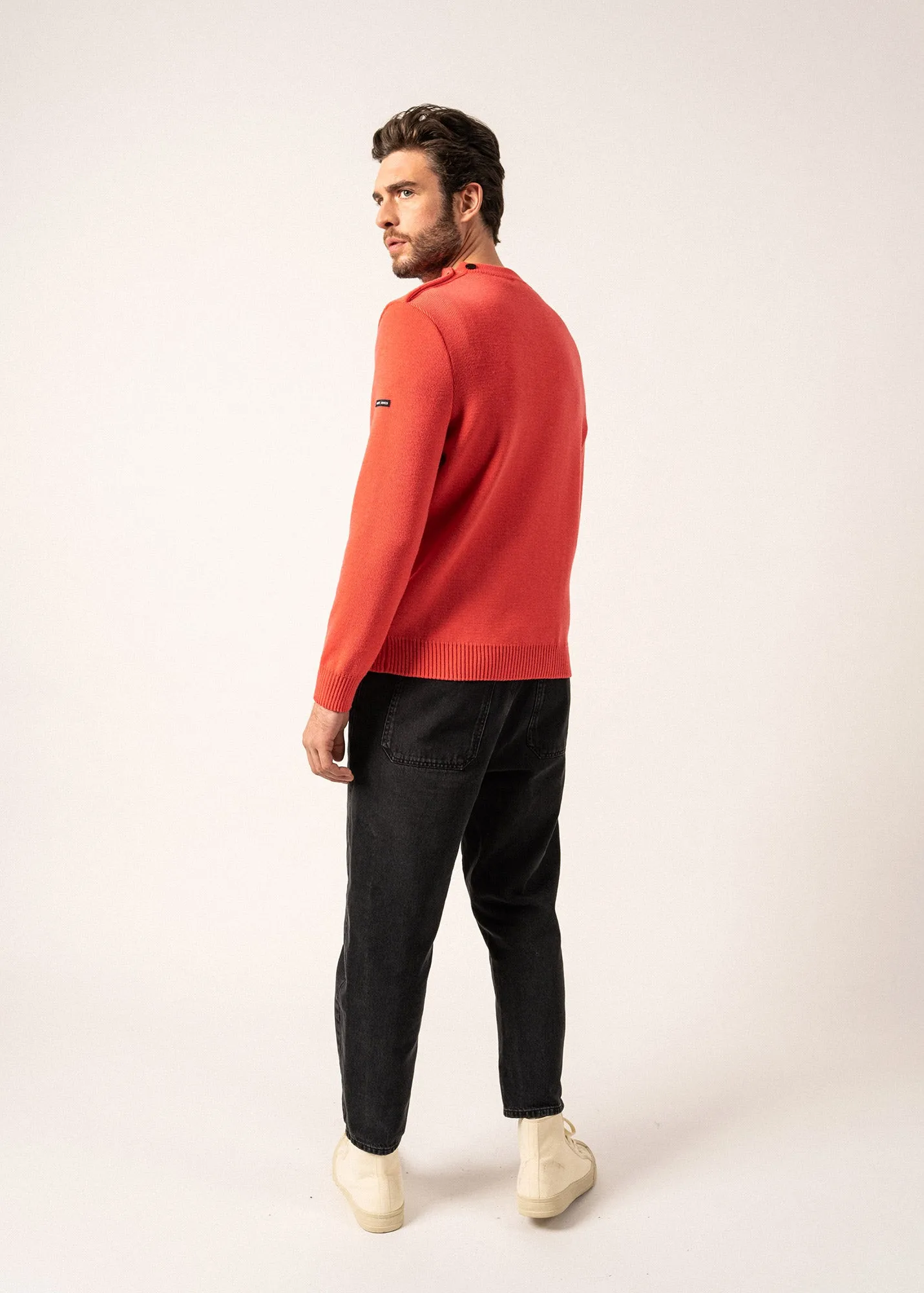 Cancale sailor jumper - regular fit, in pure new wool (DOLY)