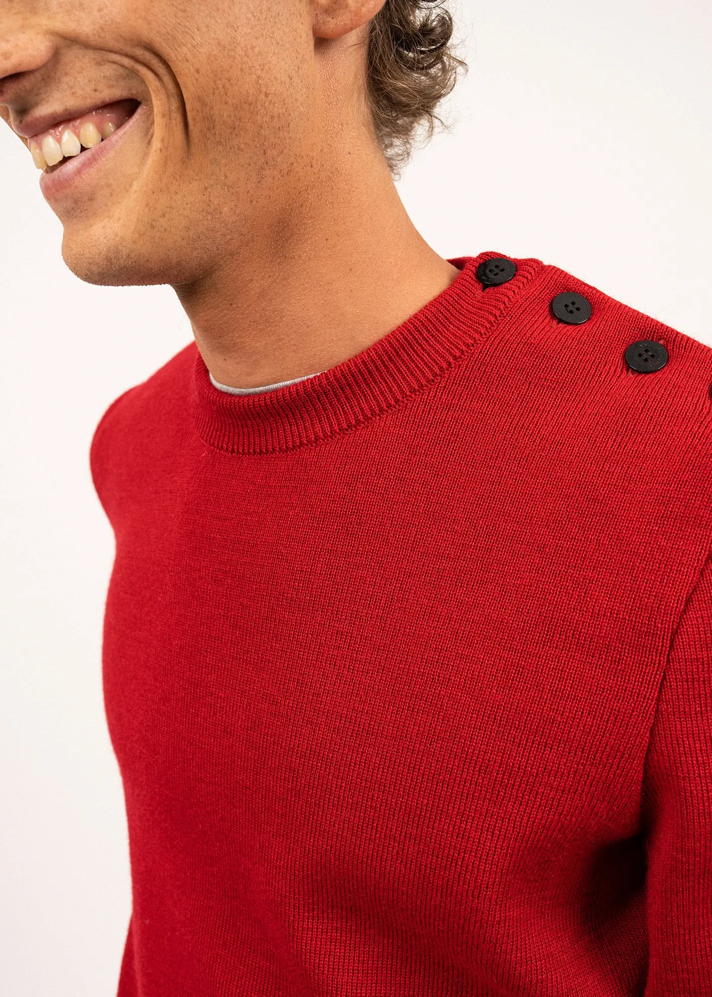 Cancale sailor jumper - regular fit, in pure new wool (MEDOC)