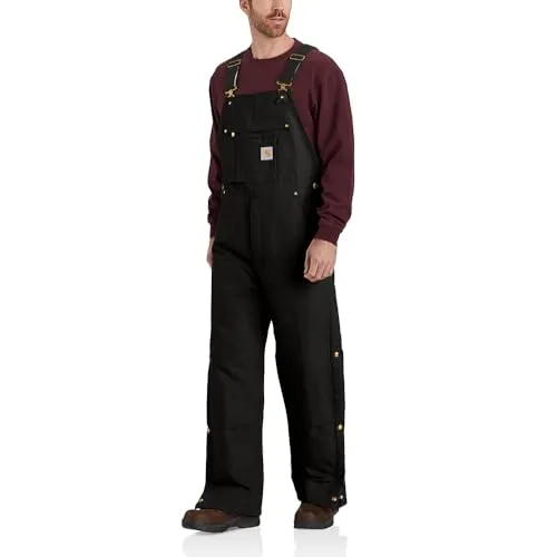 Carhartt 106672 Men's Loose Fit Firm Duck Insulated Bib Overall