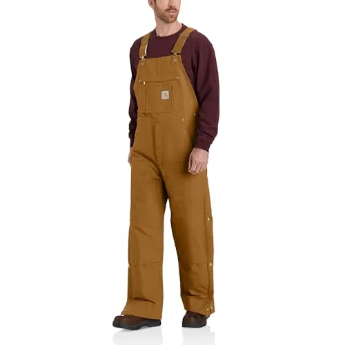 Carhartt 106672 Men's Loose Fit Firm Duck Insulated Bib Overall