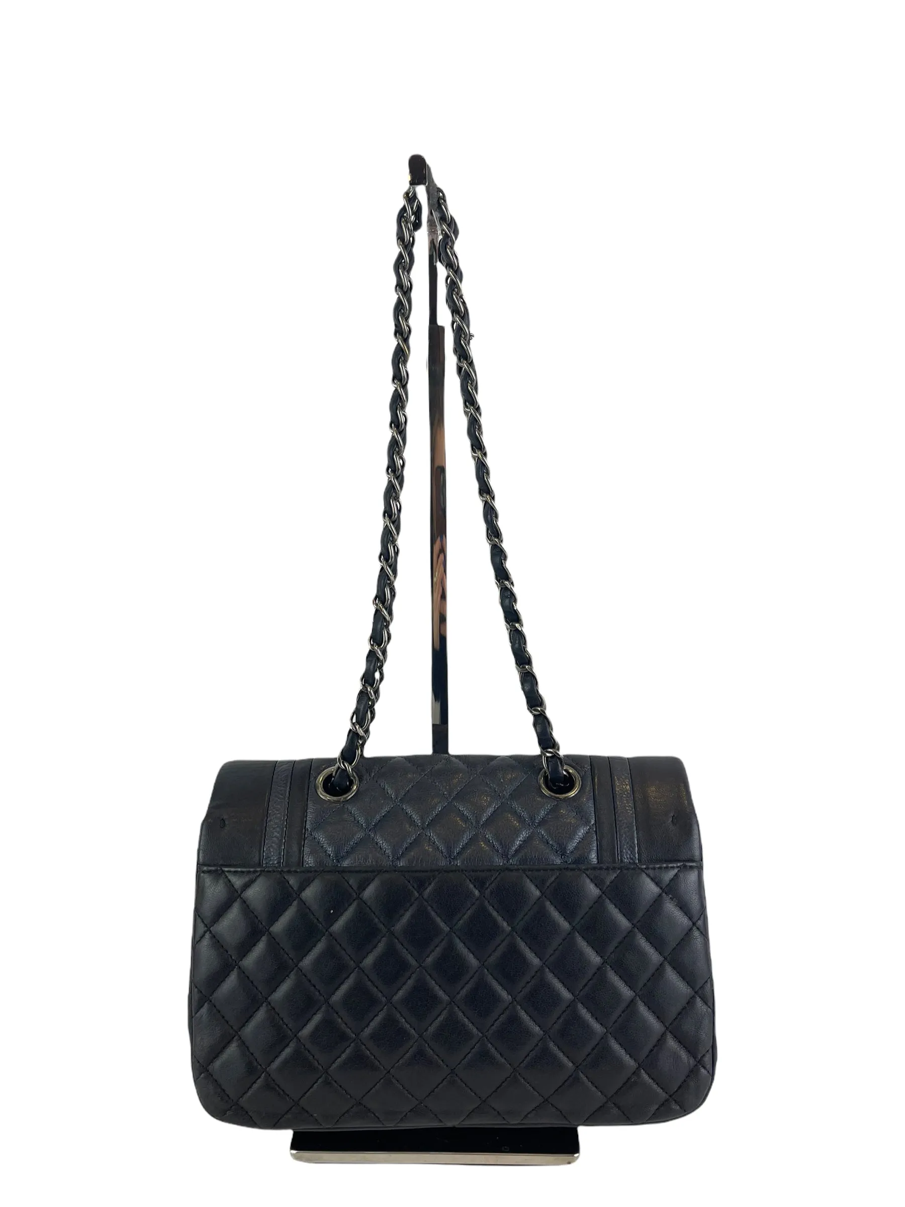 Chanel “Coco Corset” Charcoal Lambskin Handbag