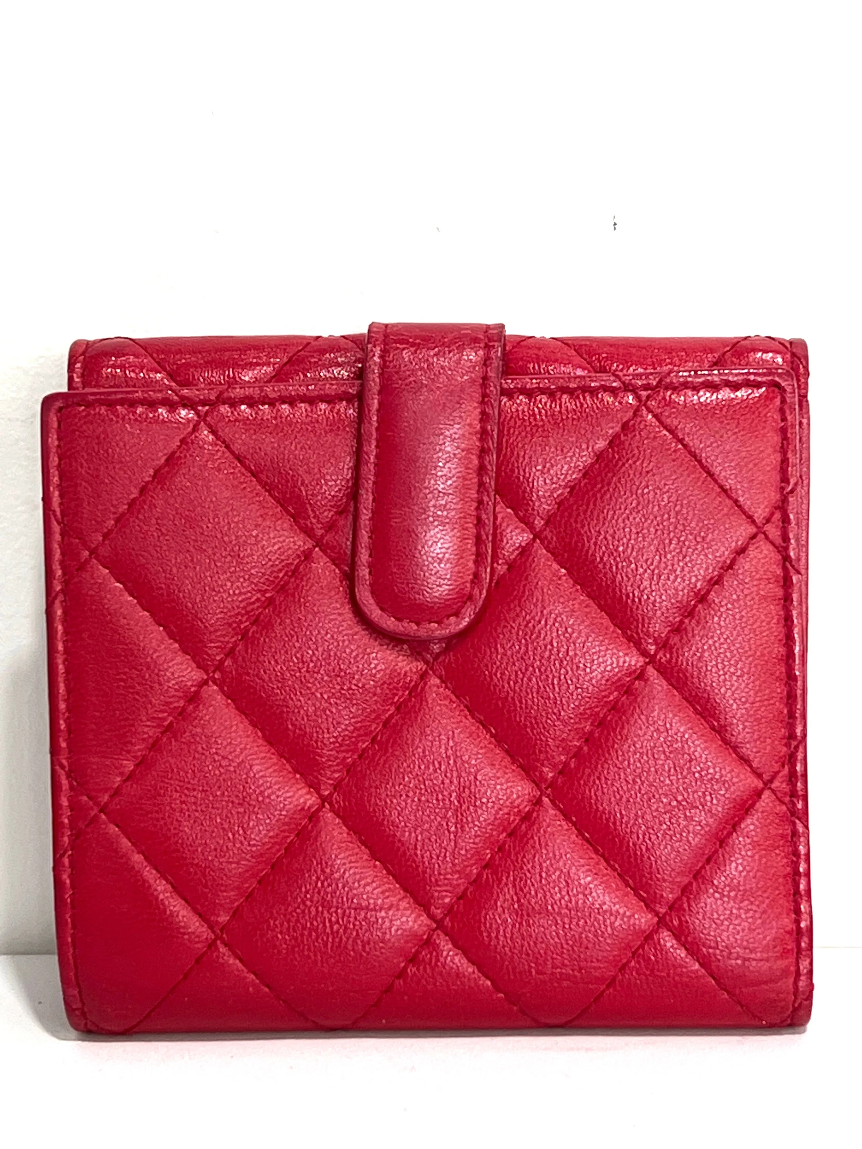 CHANEL MATELASSÉ PORTE BONHEUR QUILTED LAMBSKIN CHARM WALLET