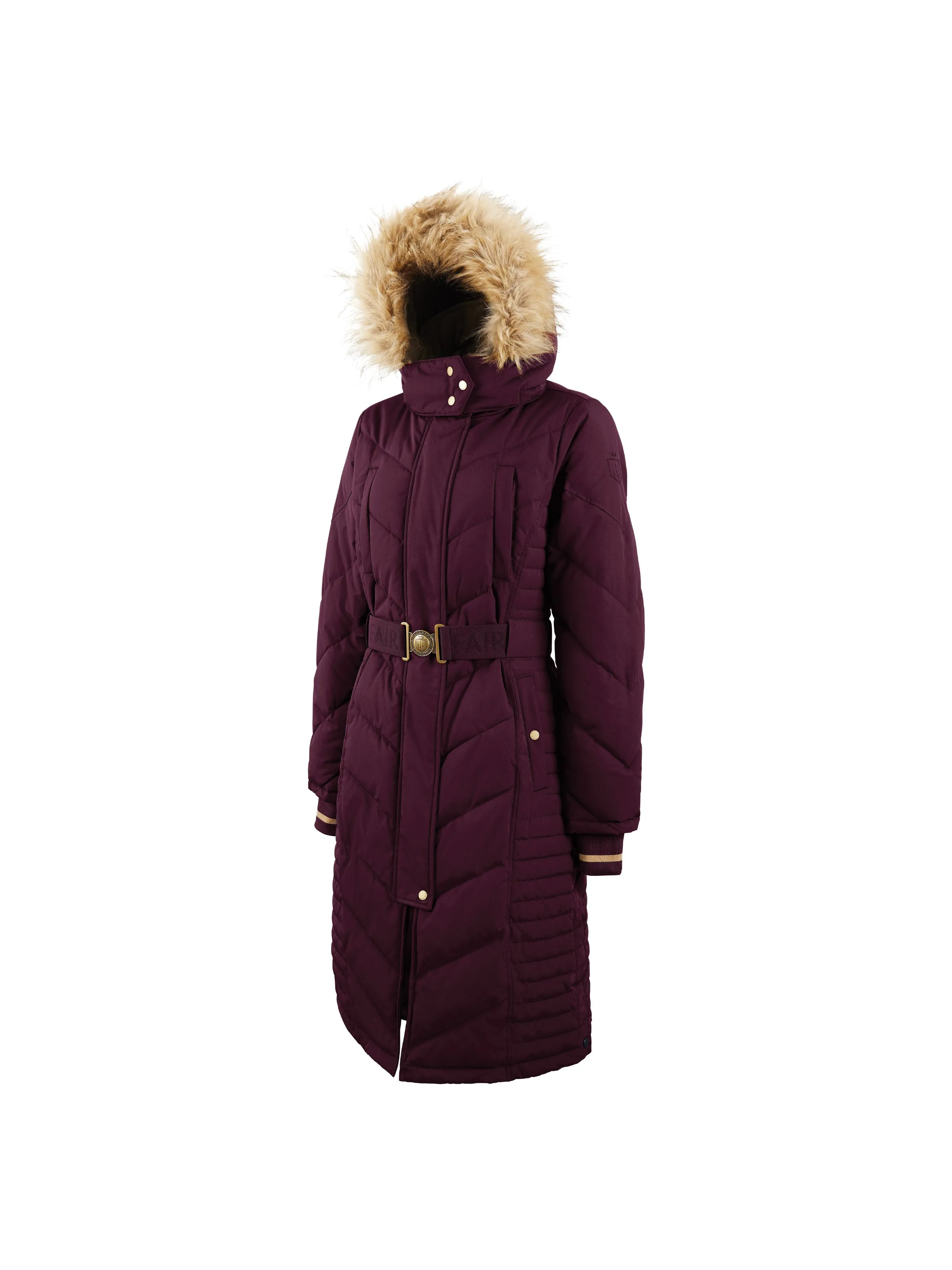 Charlotte Longline Coat - Plum