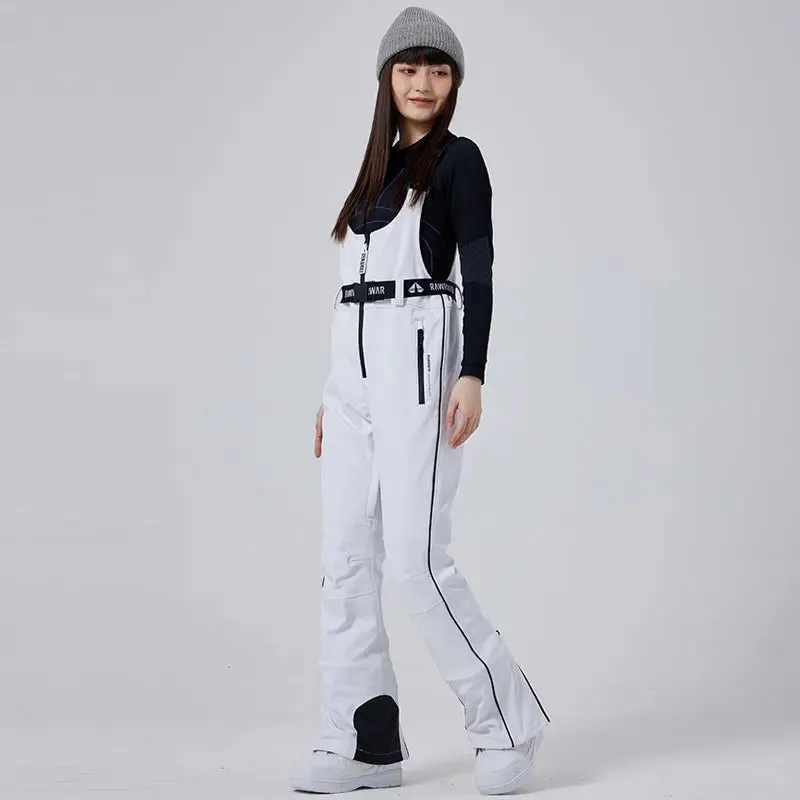 Chic Ski & Snowboard Bibs Pants Slim Fit Sports Jumpsuit