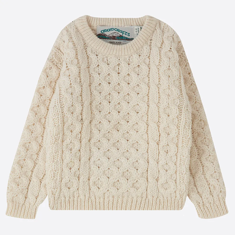 Children’s Aran Jumper - Cream