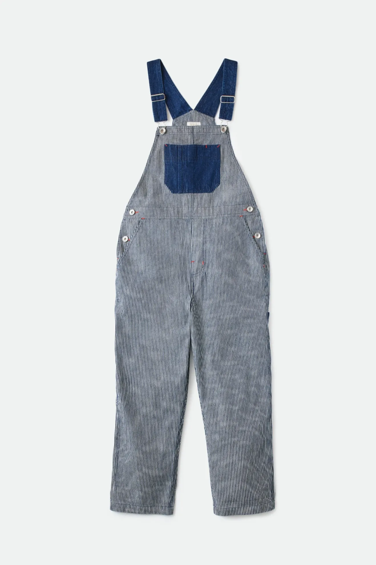 Christina Crop Overall - Railroad Stripe