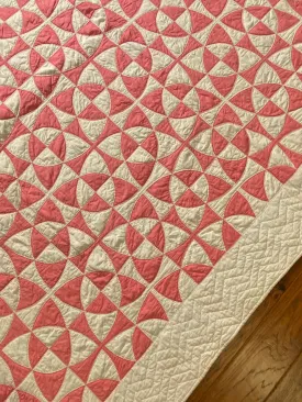 Circles in Pink and White Quilt