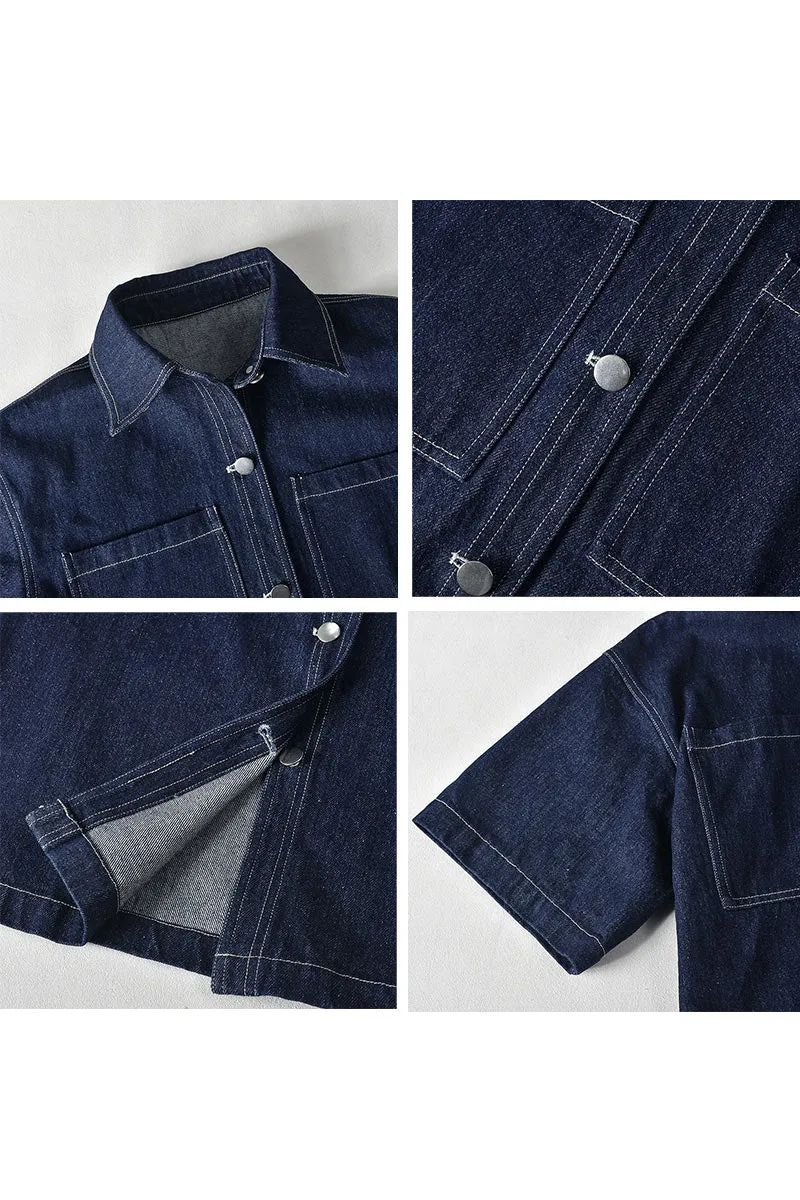 CK0314 Denim Short Sleeve Shirt