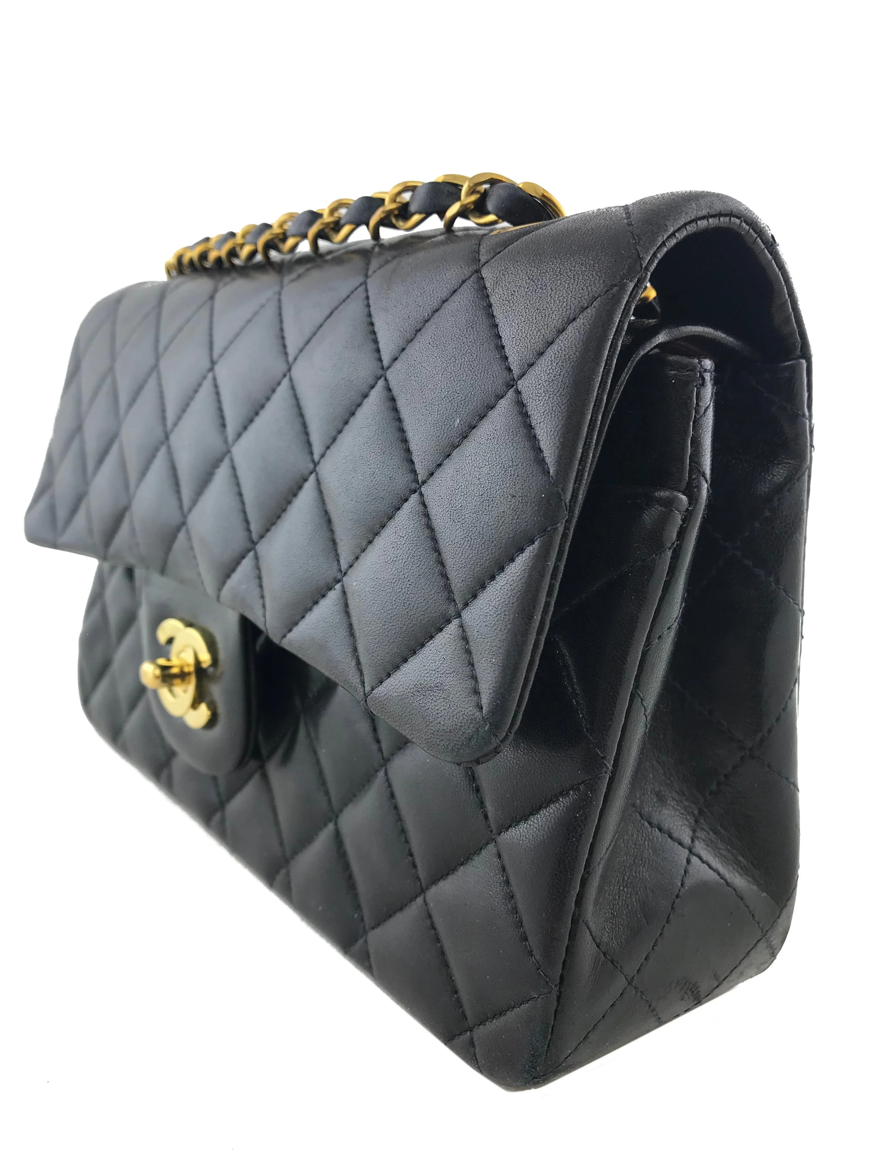 CL Quilted Lambskin Small Classic Double Flap Bag