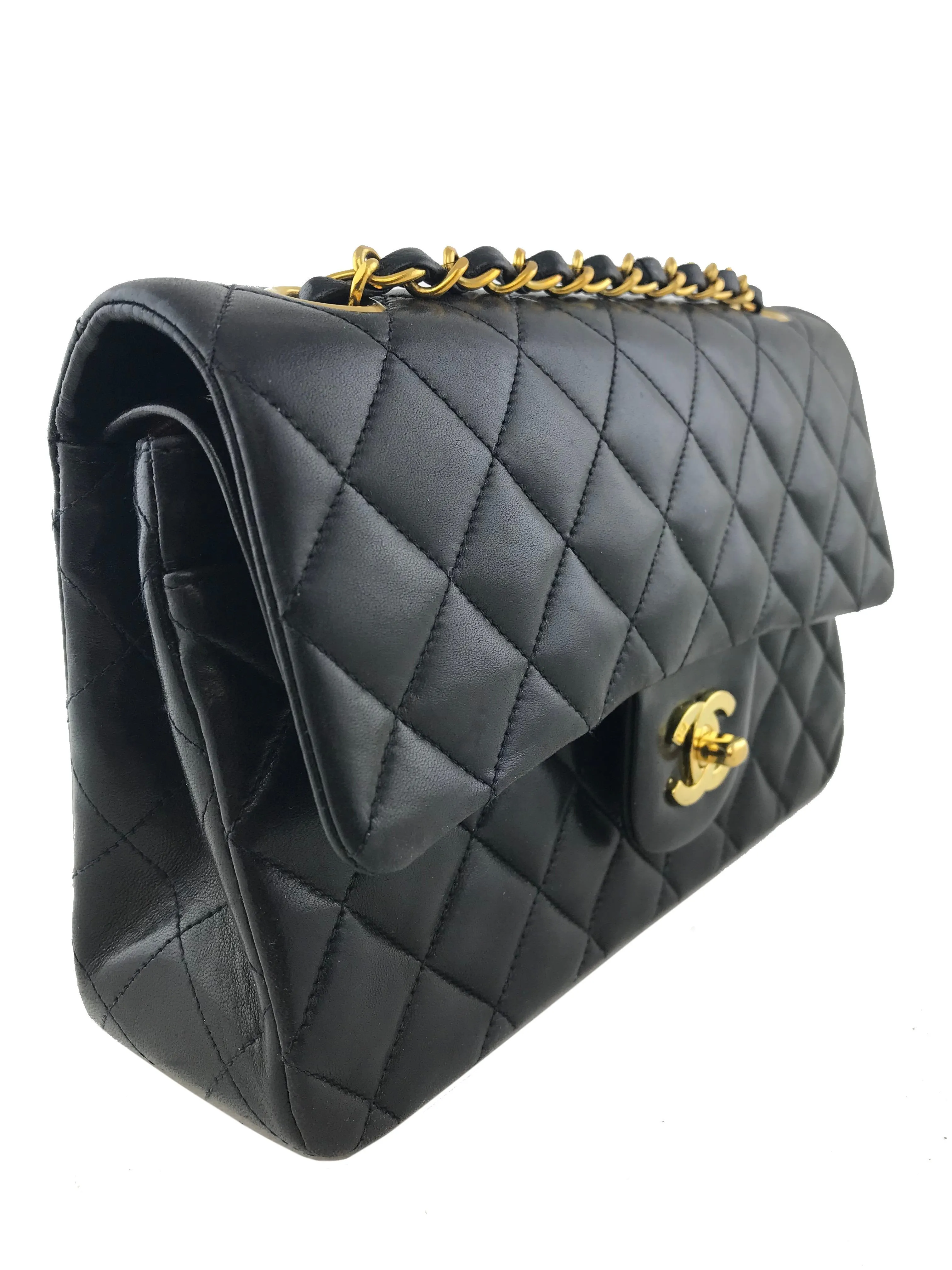 CL Quilted Lambskin Small Classic Double Flap Bag