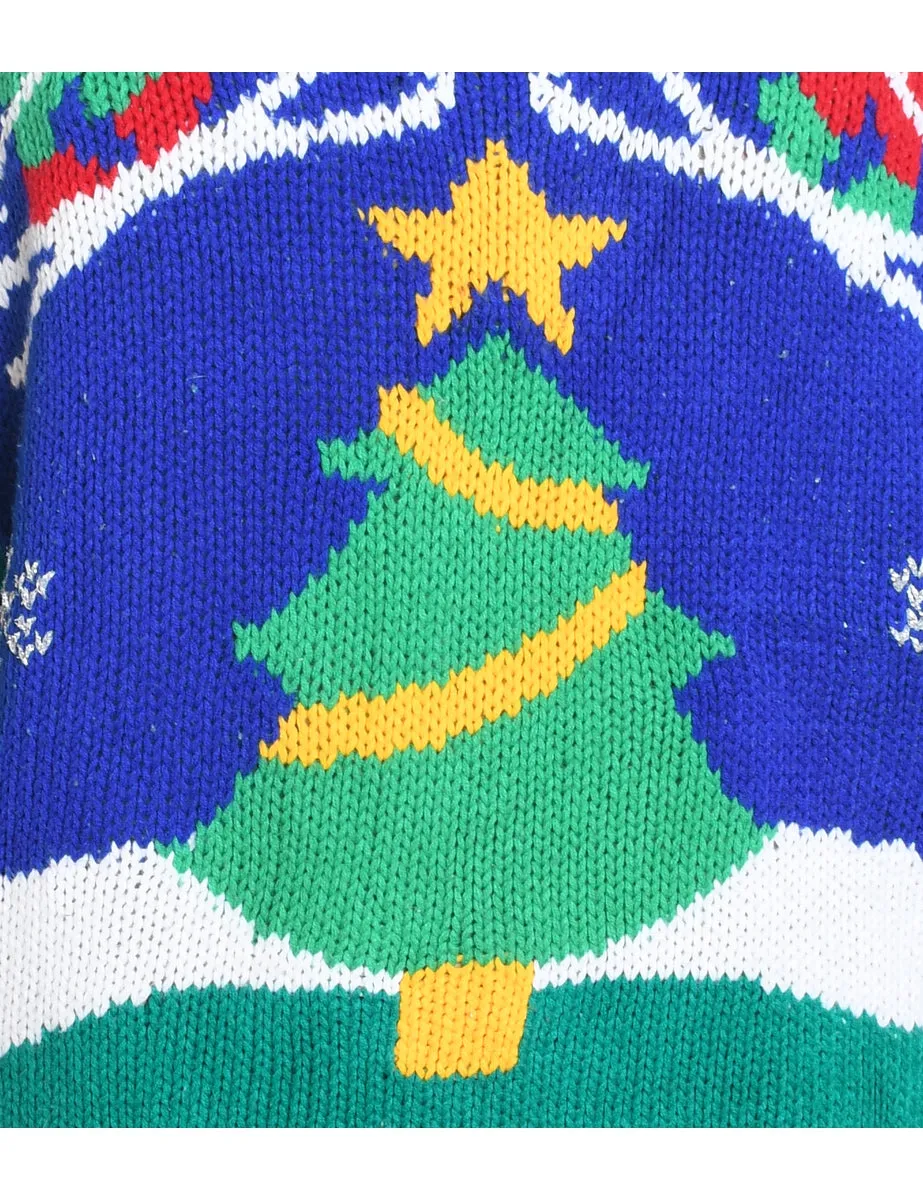 Classic Christmas Tree Design Jumper  - L