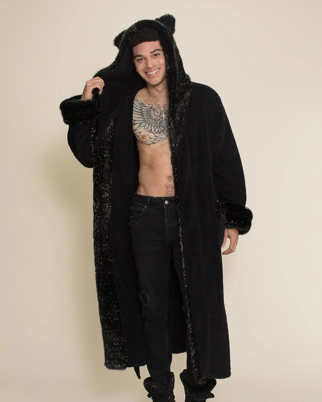 Classic Men's Luxury Black Robe | Black Panther