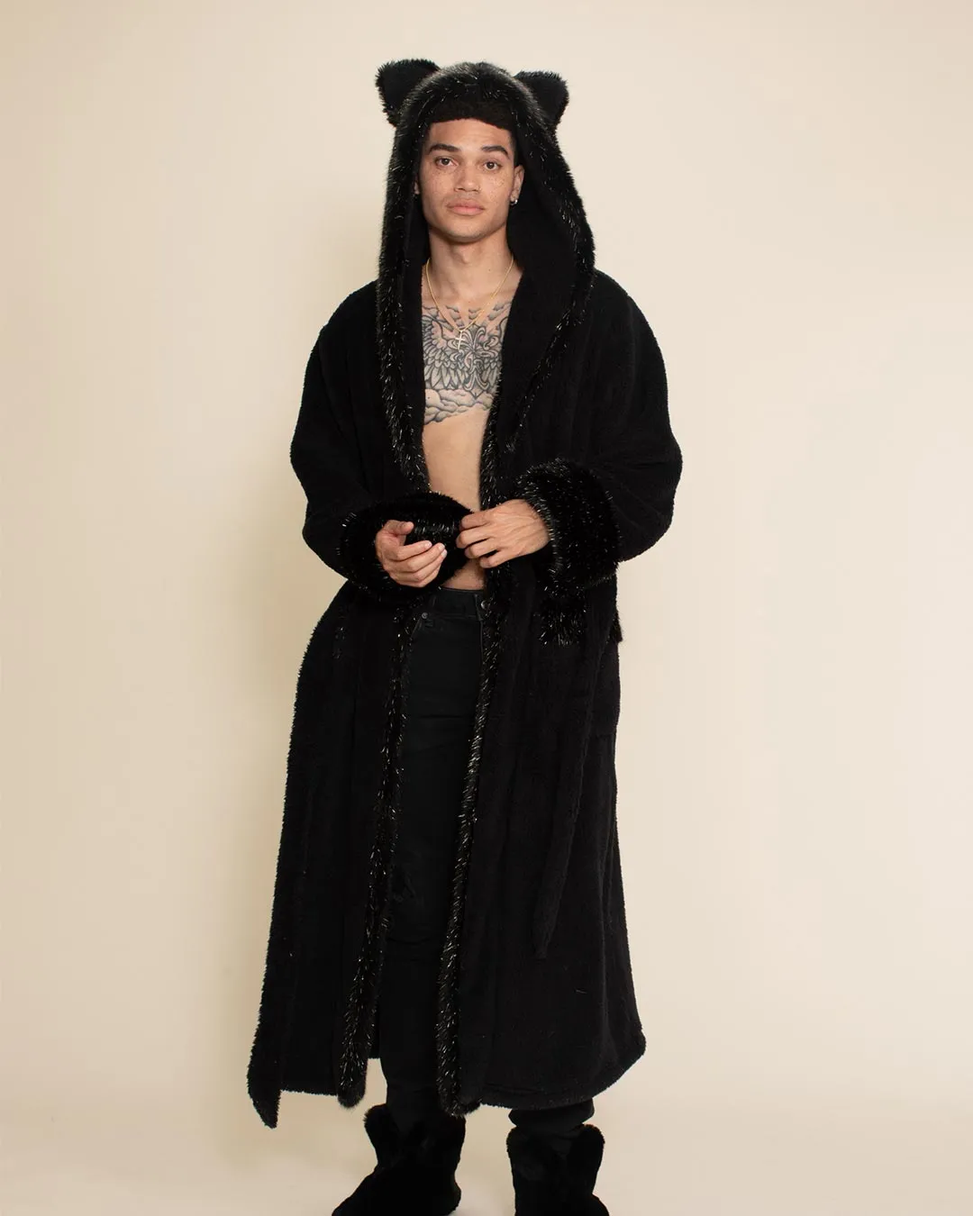 Classic Men's Luxury Black Robe | Black Panther