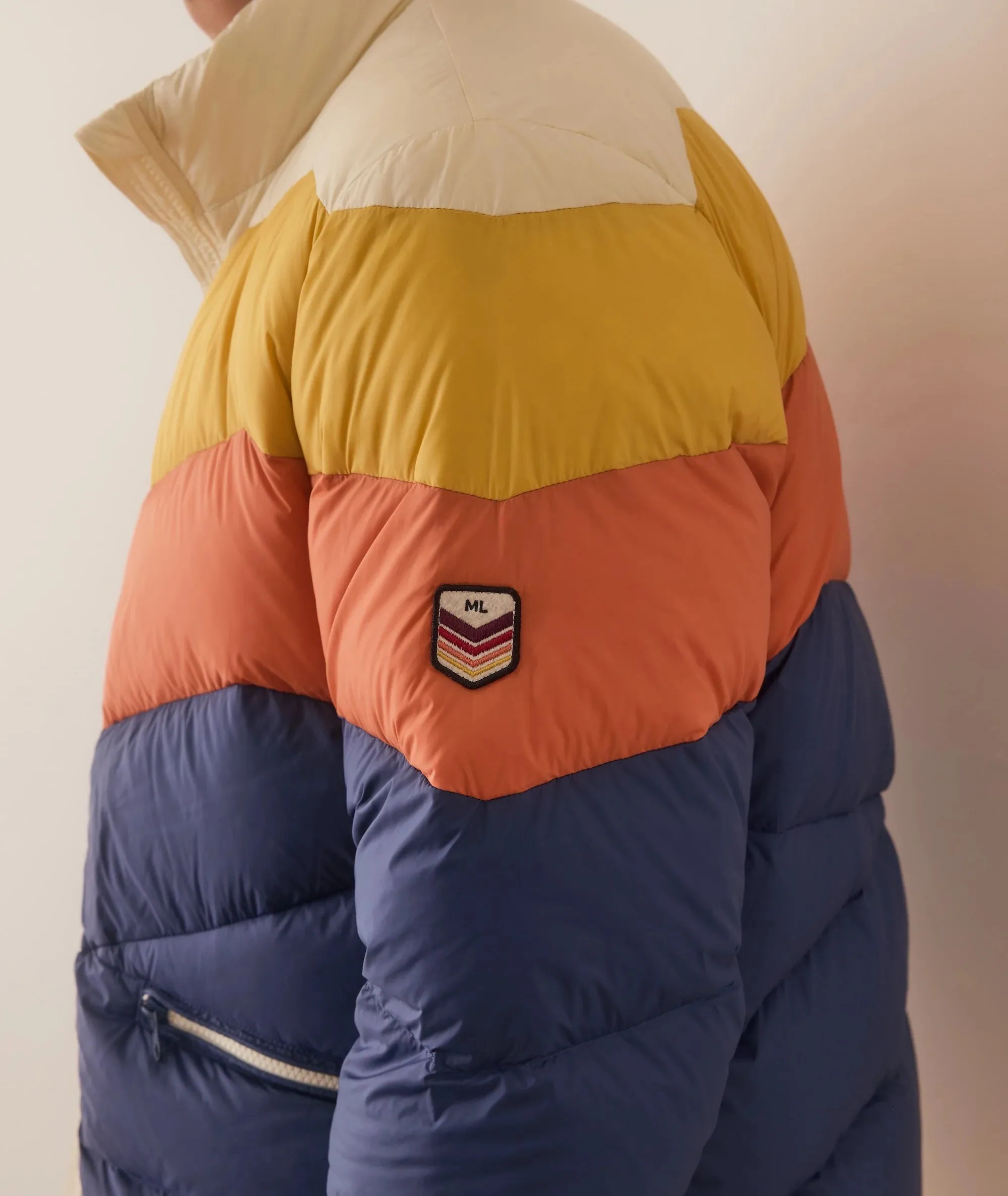 Colorblock Puffer Jacket