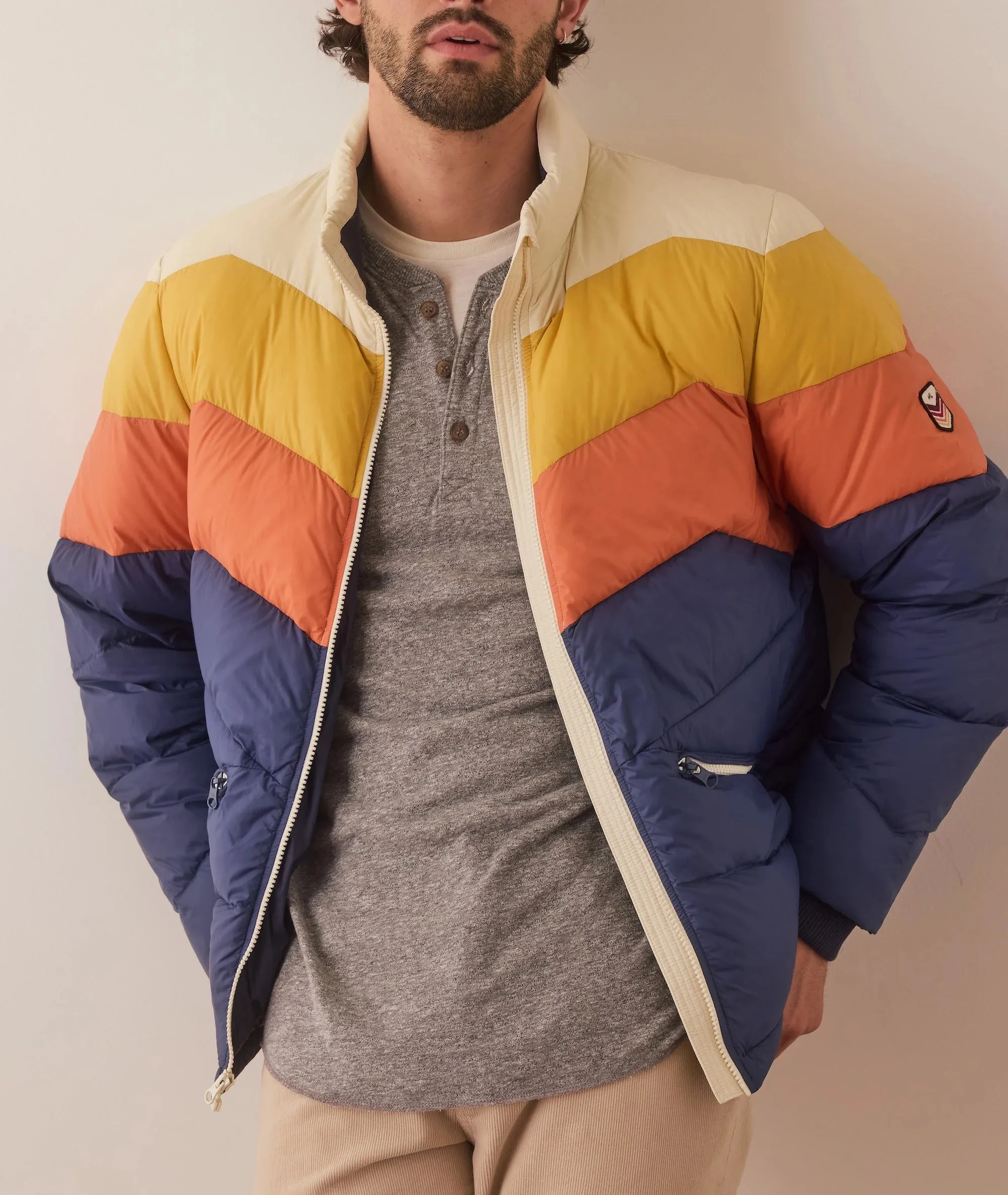 Colorblock Puffer Jacket