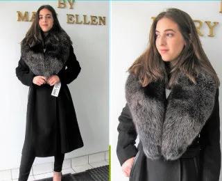 Daniela Coat with Snow Top Fox Collar