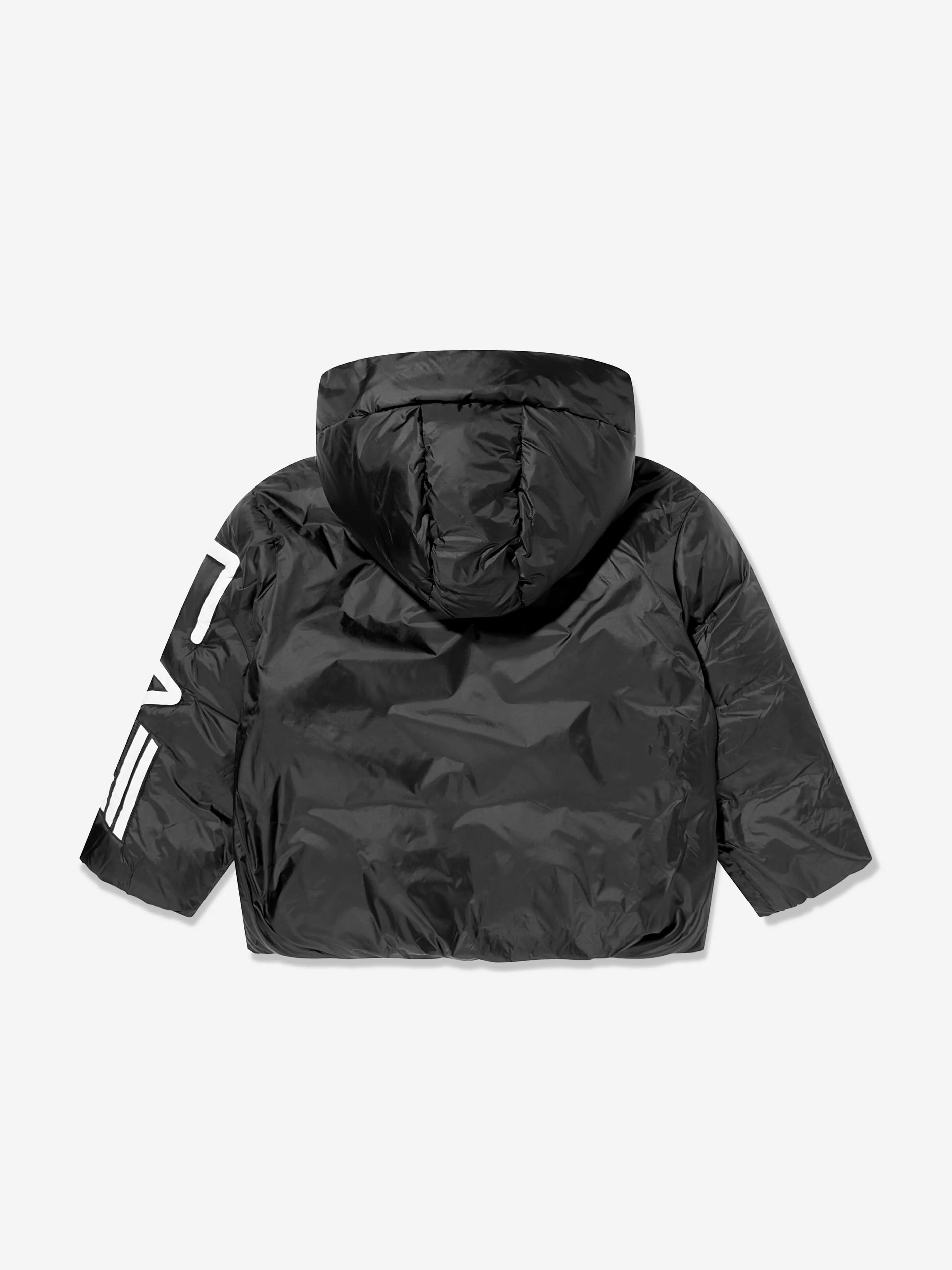 EA7 Emporio Armani Boys Logo Puffer Jacket in Black