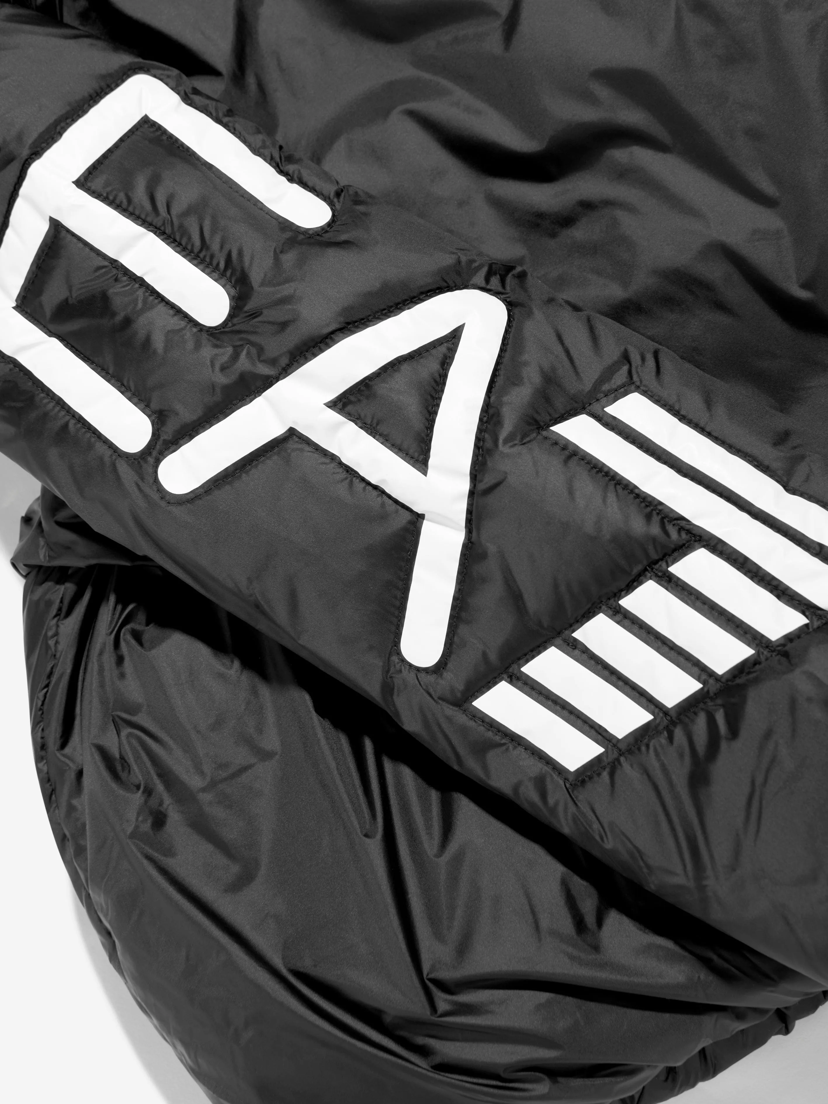 EA7 Emporio Armani Boys Logo Puffer Jacket in Black