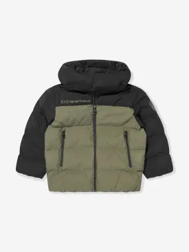 EA7 Emporio Armani Boys Puffer Jacket in Green