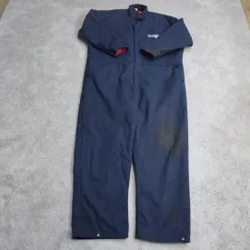 Eckerd Mens Insulated Coverall Jumpsuit Long Sleeves Logo Blue Size XX Large