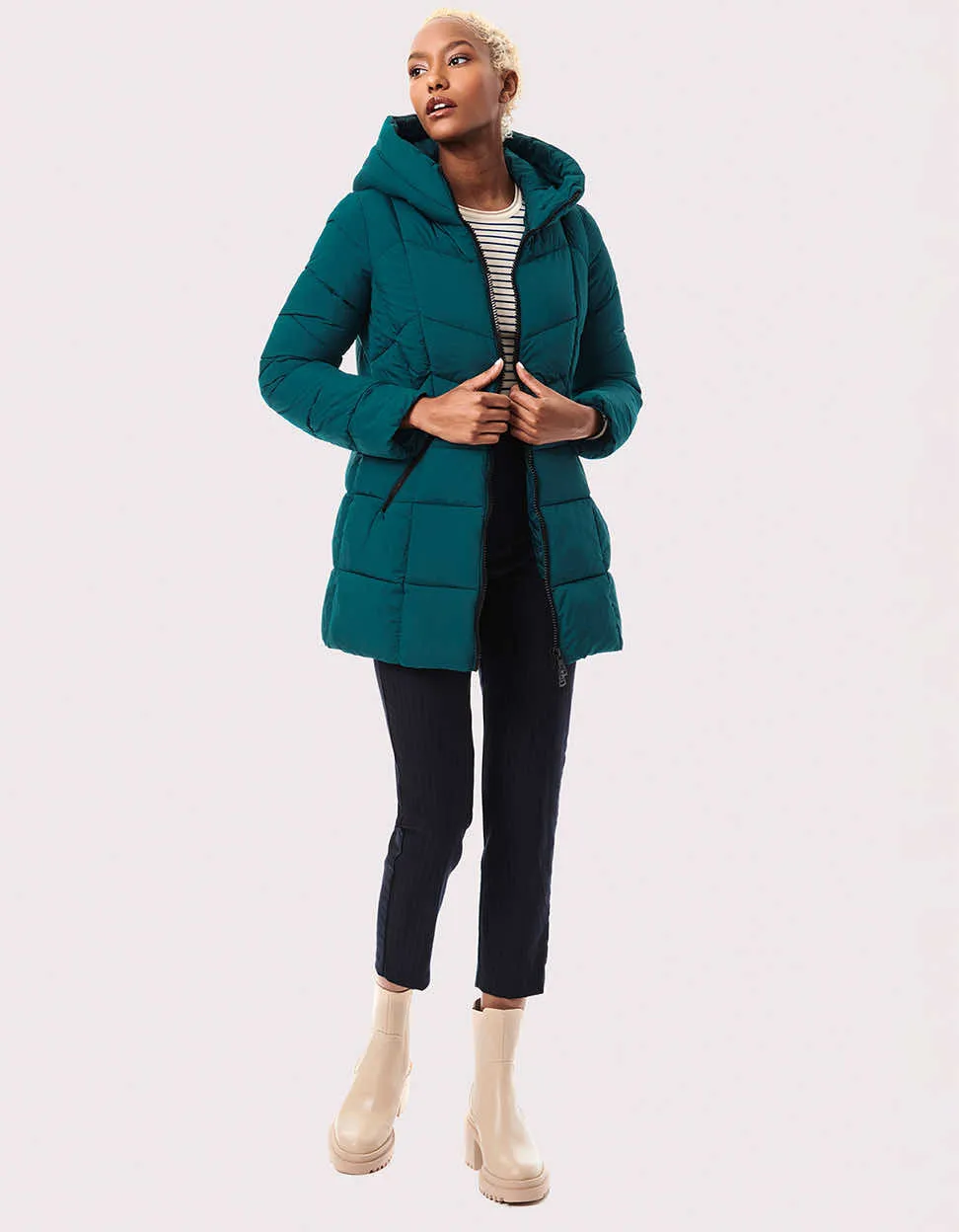 Fab Funnel Quilted Puffer Jacket