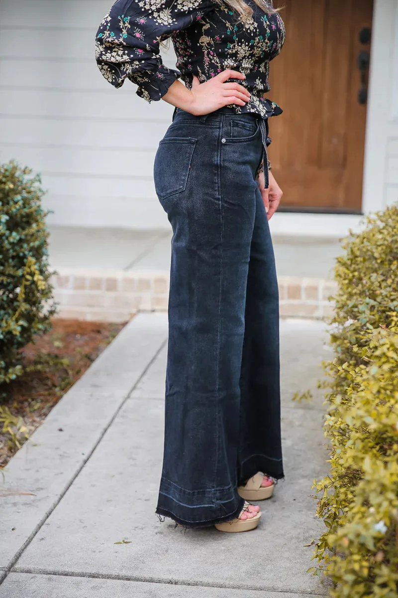 FIONA Super High Rise Wide Leg Jean