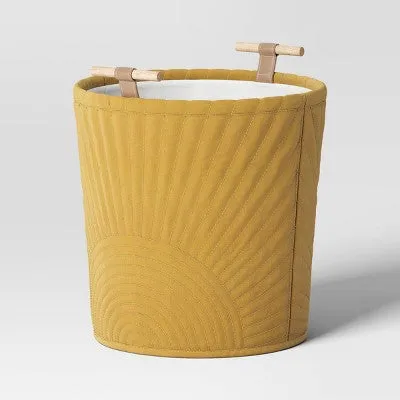 Floor Quilted Storage Basket Yellow - Pillowfort