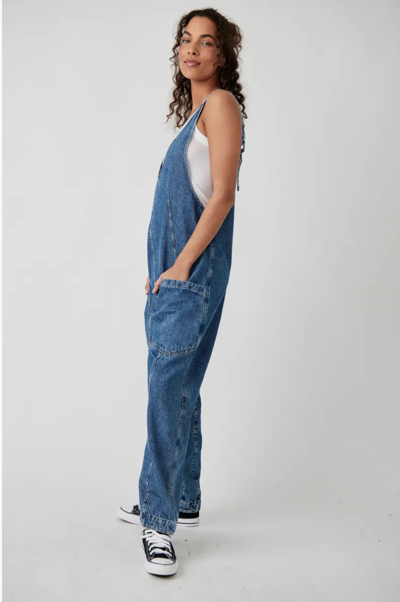 FREE PEOPLE High Roller Jumpsuit-Sapphire Blue